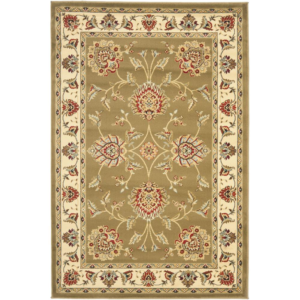 LYNDHURST, GREEN / IVORY, 3'-3" X 5'-3", Area Rug, LNH555-5212-3. Picture 1