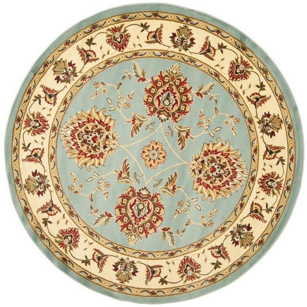 LYNDHURST, BLUE / IVORY, 5'-3" X 5'-3" Round, Area Rug, LNH555-6512-5R. Picture 1
