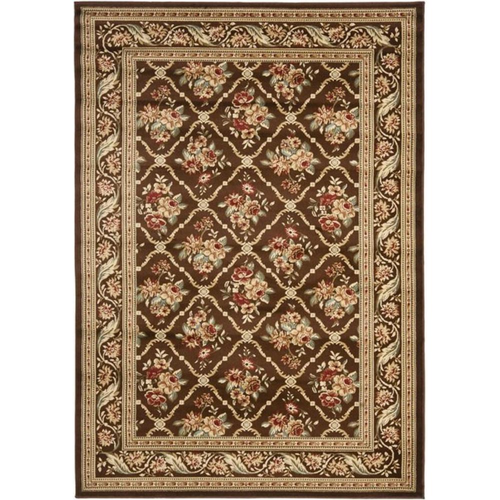 LYNDHURST, BROWN / BROWN, 5'-3" X 7'-6", Area Rug, LNH556-2525-5. The main picture.