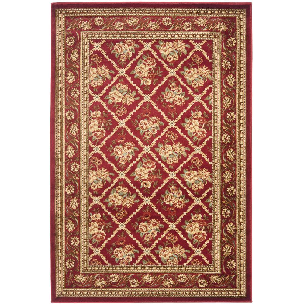 LYNDHURST, RED / RED, 3'-3" X 5'-3", Area Rug. Picture 1