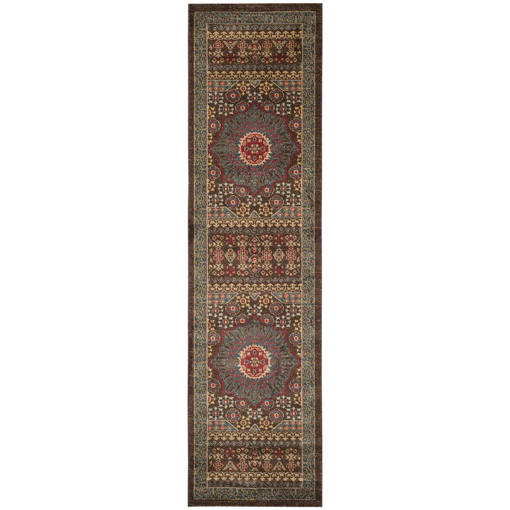 MAHAL, NAVY / RED, 2'-2" X 8', Area Rug, MAH620C-28. Picture 1