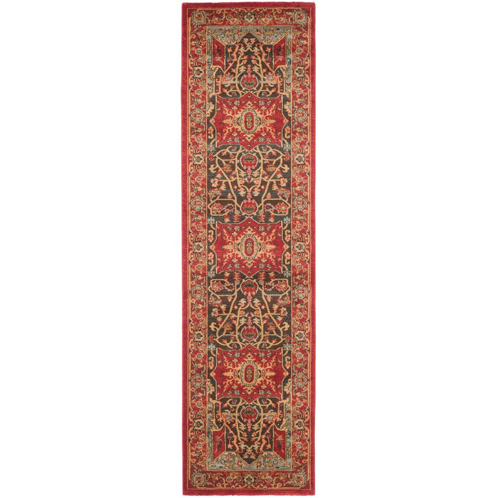 MAHAL, RED / RED, 2'-2" X 8', Area Rug. Picture 1