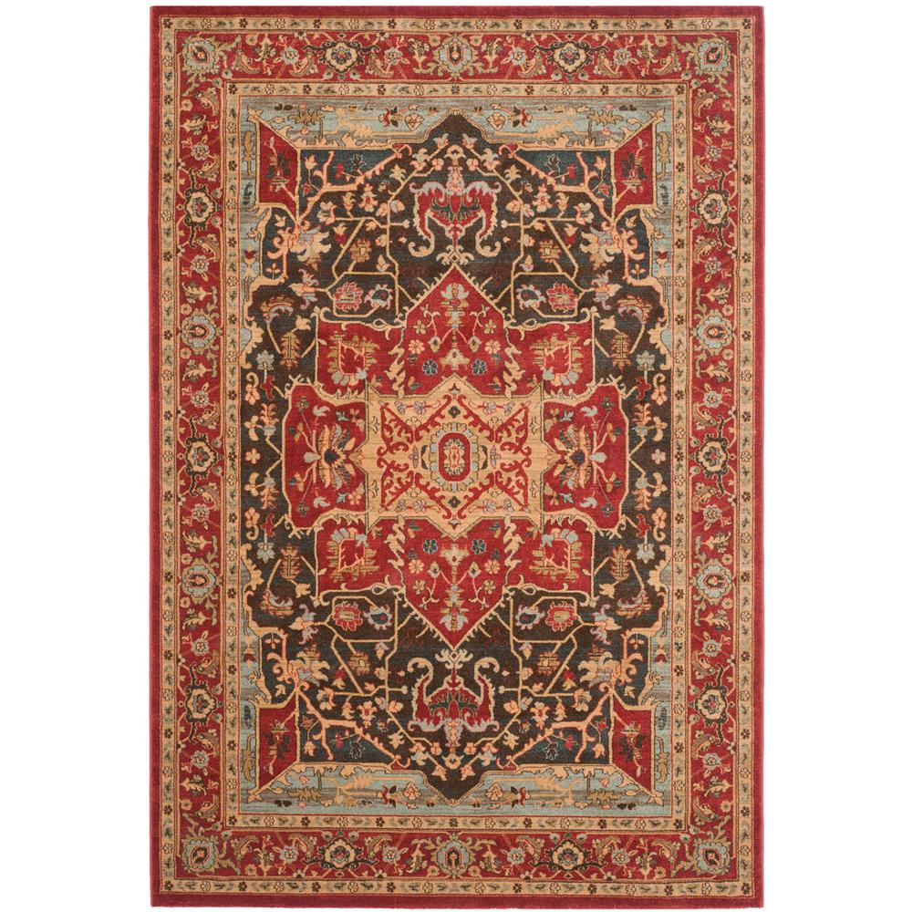 MAHAL, RED / RED, 6'-7" X 9'-2", Area Rug. Picture 1