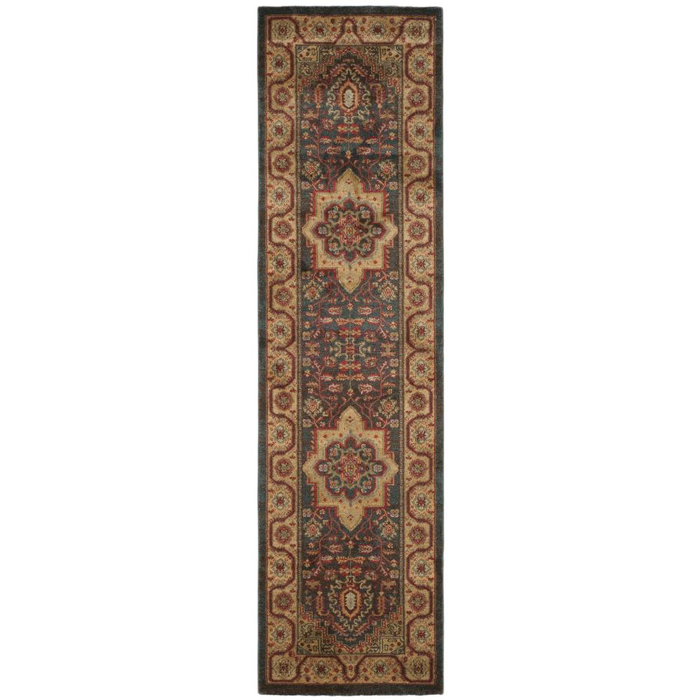 MAHAL, NAVY / NATURAL, 2'-2" X 8', Area Rug, MAH656E-28. Picture 1