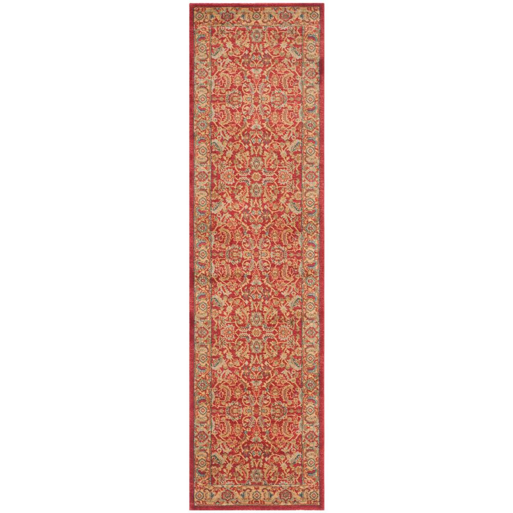 MAHAL, RED / NATURAL, 2'-2" X 8', Area Rug, MAH699A-28. Picture 1