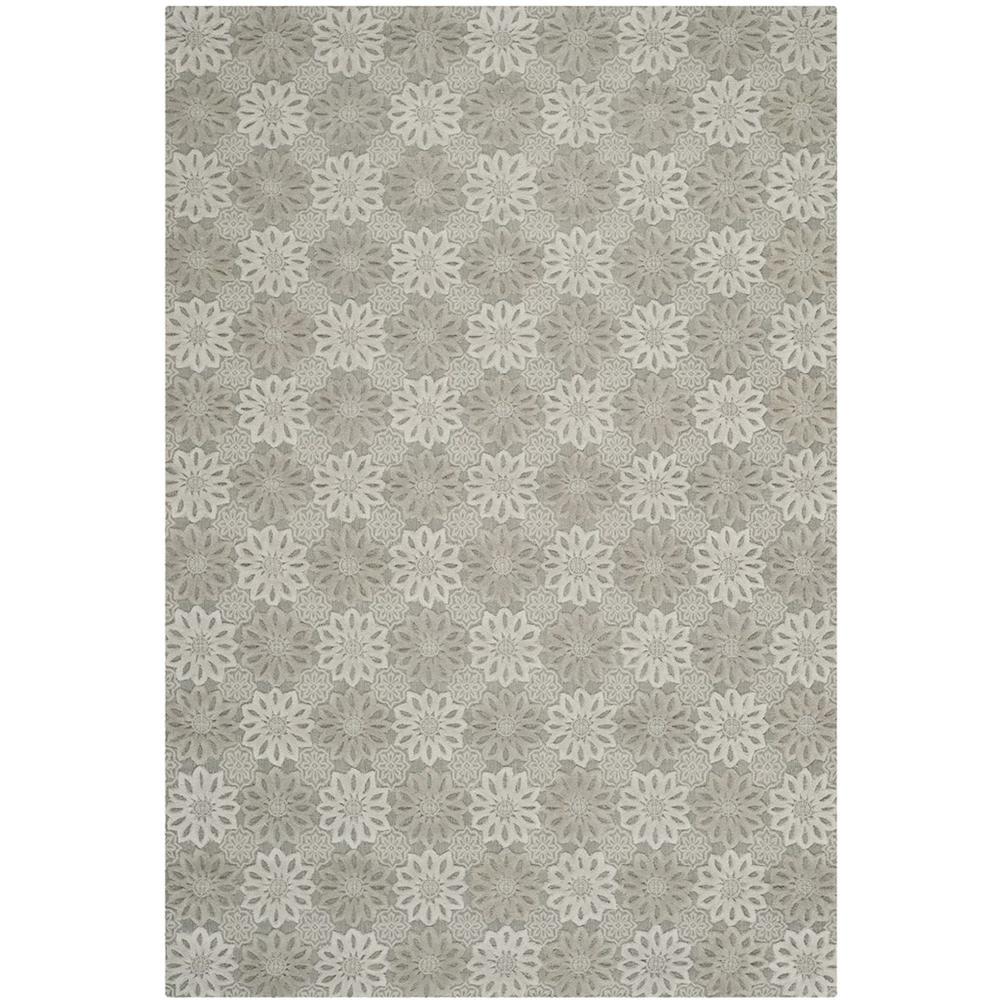 MANHATTAN, GREY / IVORY, 6' X 9', Area Rug. Picture 1