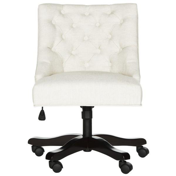 SOHO TUFTED LINEN SWIVEL DESK CHAIR, MCR1030A. Picture 1