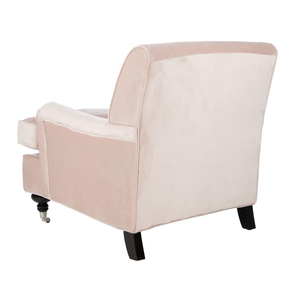Chloe Club Chair, Blush Pink/Espresso. Picture 3