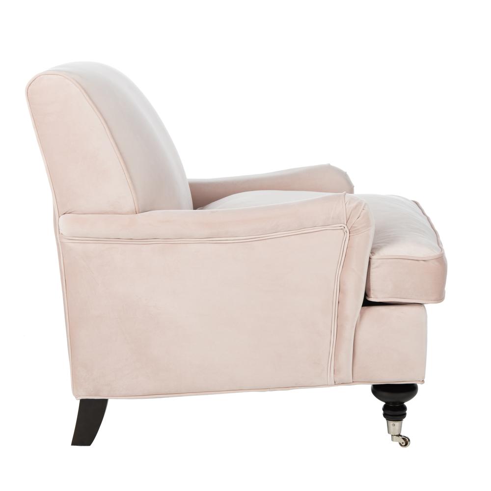Chloe Club Chair, Blush Pink/Espresso. Picture 9