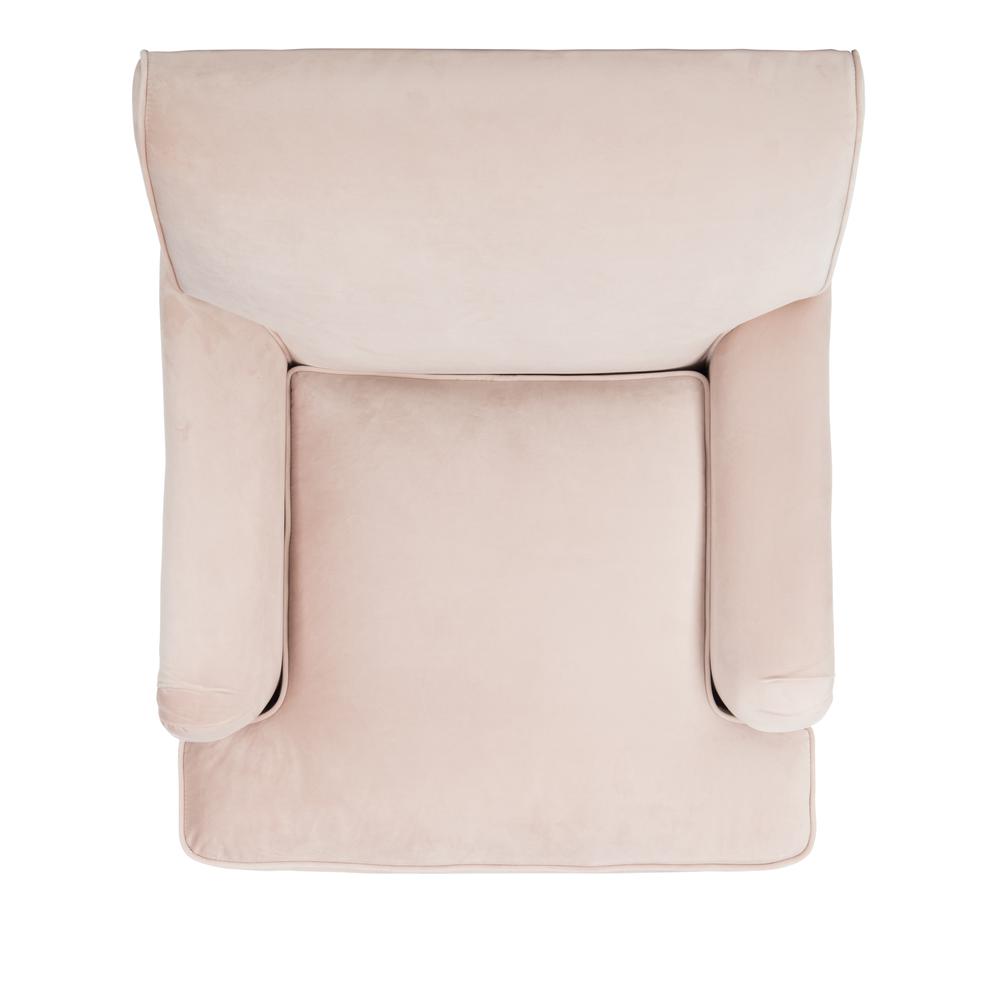 Chloe Club Chair, Blush Pink/Espresso. Picture 10