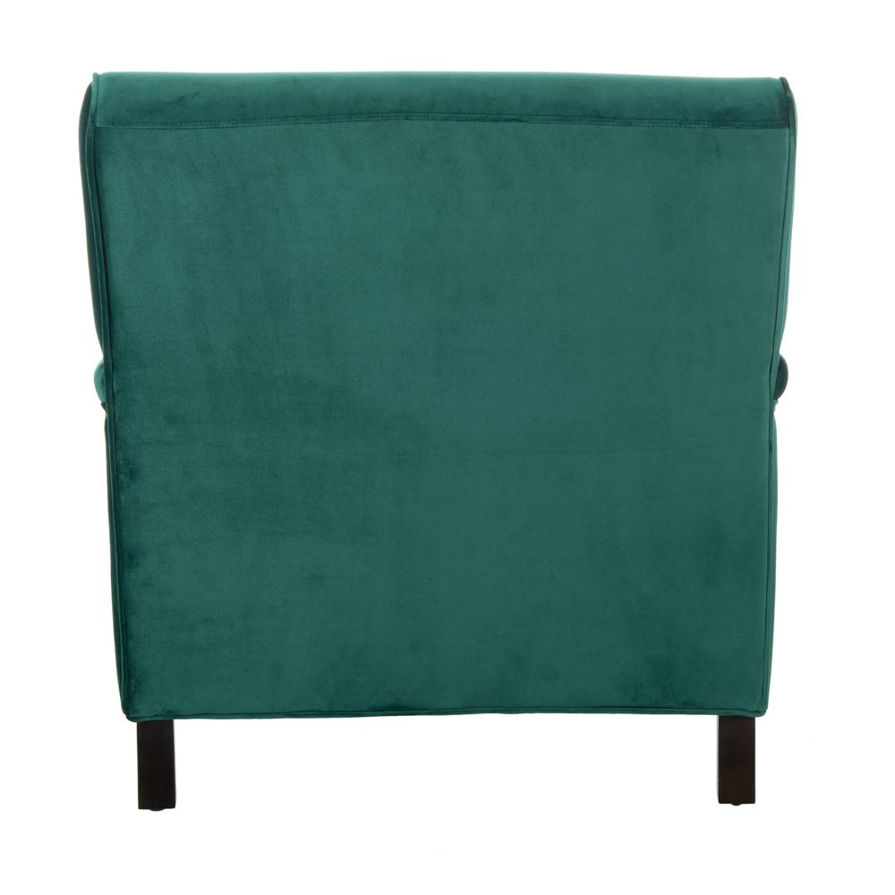 Chloe Club Chair, Emerald/Espresso. Picture 2