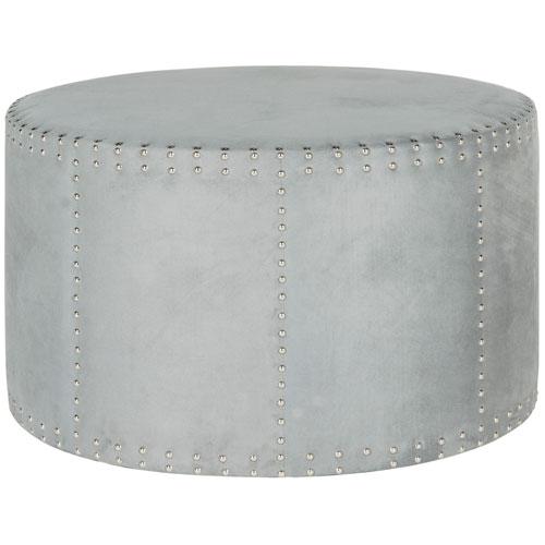 JODY COCKTAIL OTTOMAN - SILVER NAIL HEADS, MCR4640F. Picture 1