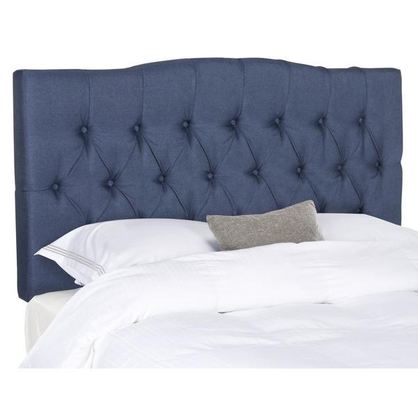 AXEL NAVY LINEN TUFTED HEADBOARD. Picture 1
