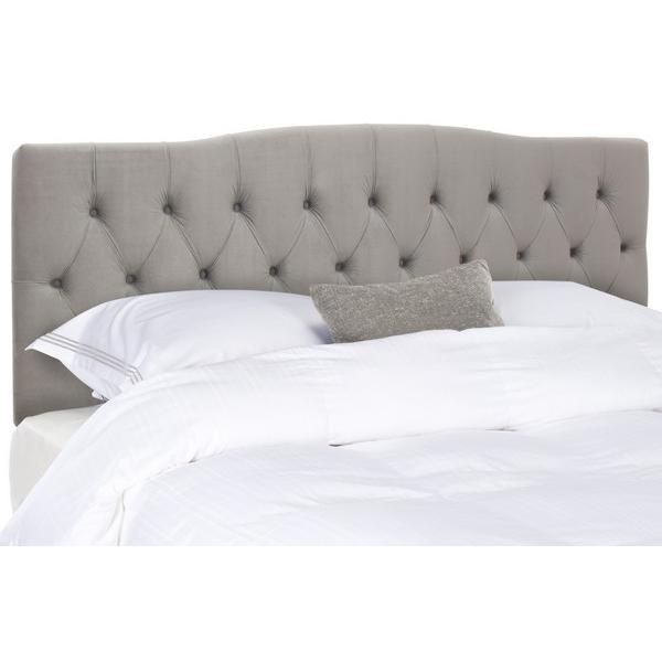 AXEL PEWTER LINEN TUFTED HEADBOARD, MCR4029H-K. Picture 1