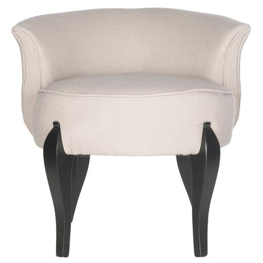 MORA FRENCH LEG LINEN VANITY CHAIR, MCR4692A. Picture 1