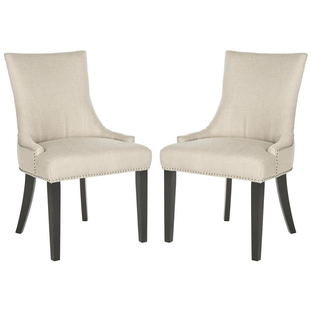 LESTER 19''H DINING CHAIR - SILVER NAIL HEADS, MCR4709AH-SET2. Picture 1