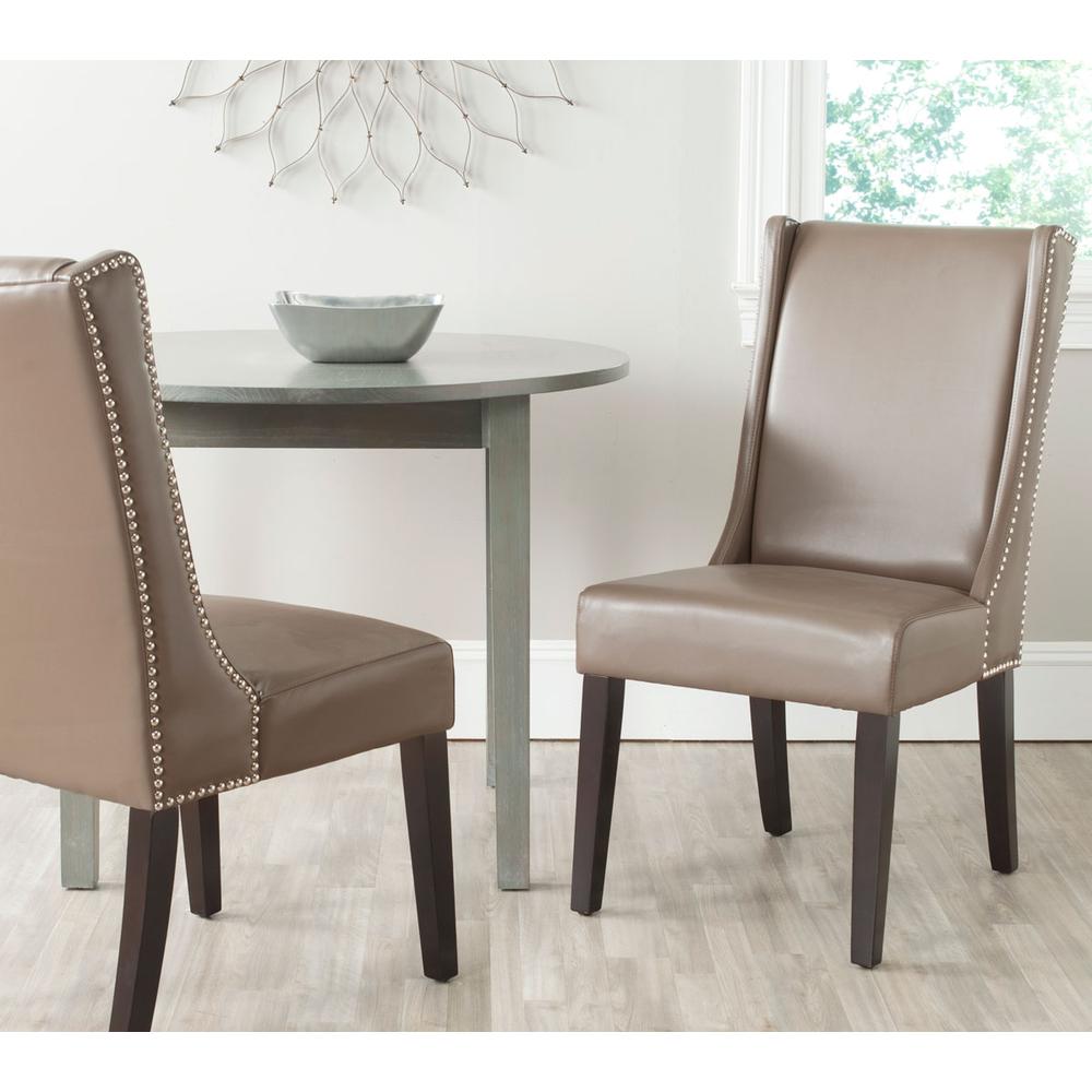 SHER 19''H  SIDE CHAIR (SET OF 2) - SILVER NAIL HEADS. Picture 1
