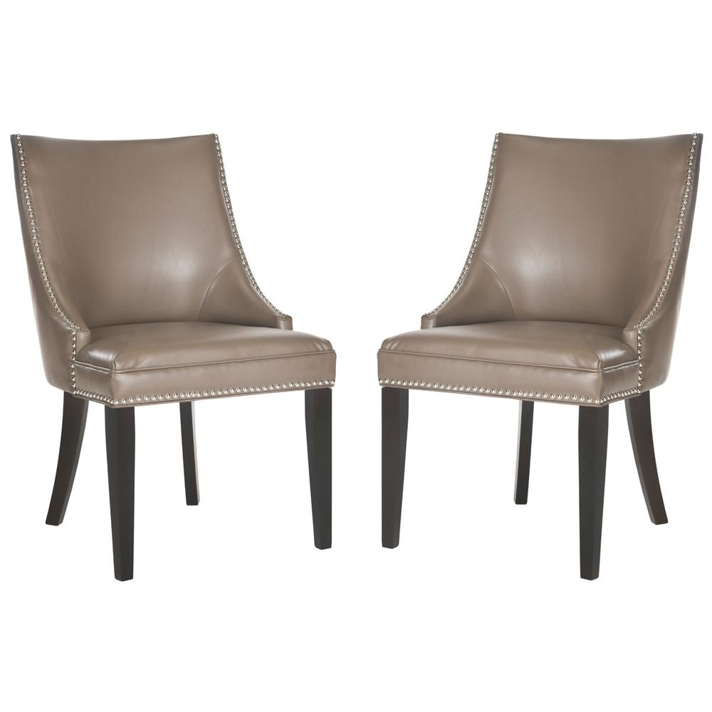 AFTON 20''H  SIDE CHAIR (SET OF 2) - SILVER NAIL HEADS, MCR4715F-SET2. Picture 1