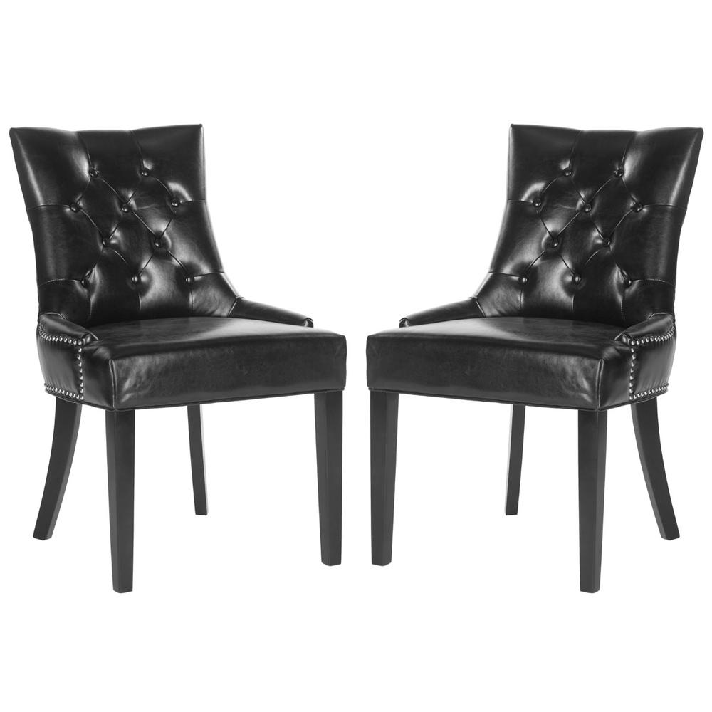 HARLOW 19''H  TUFTED RING CHAIR (SET OF 2) - SILVER NAIL HEADS, MCR4716C-SET2. Picture 1
