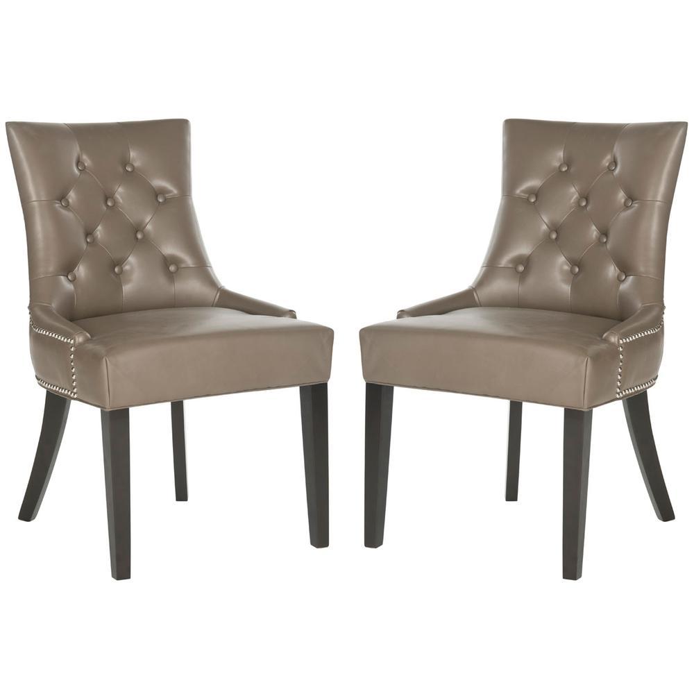 HARLOW 19''H  TUFTED RING CHAIR (SET OF 2) - SILVER NAIL HEADS, MCR4716D-SET2. Picture 1