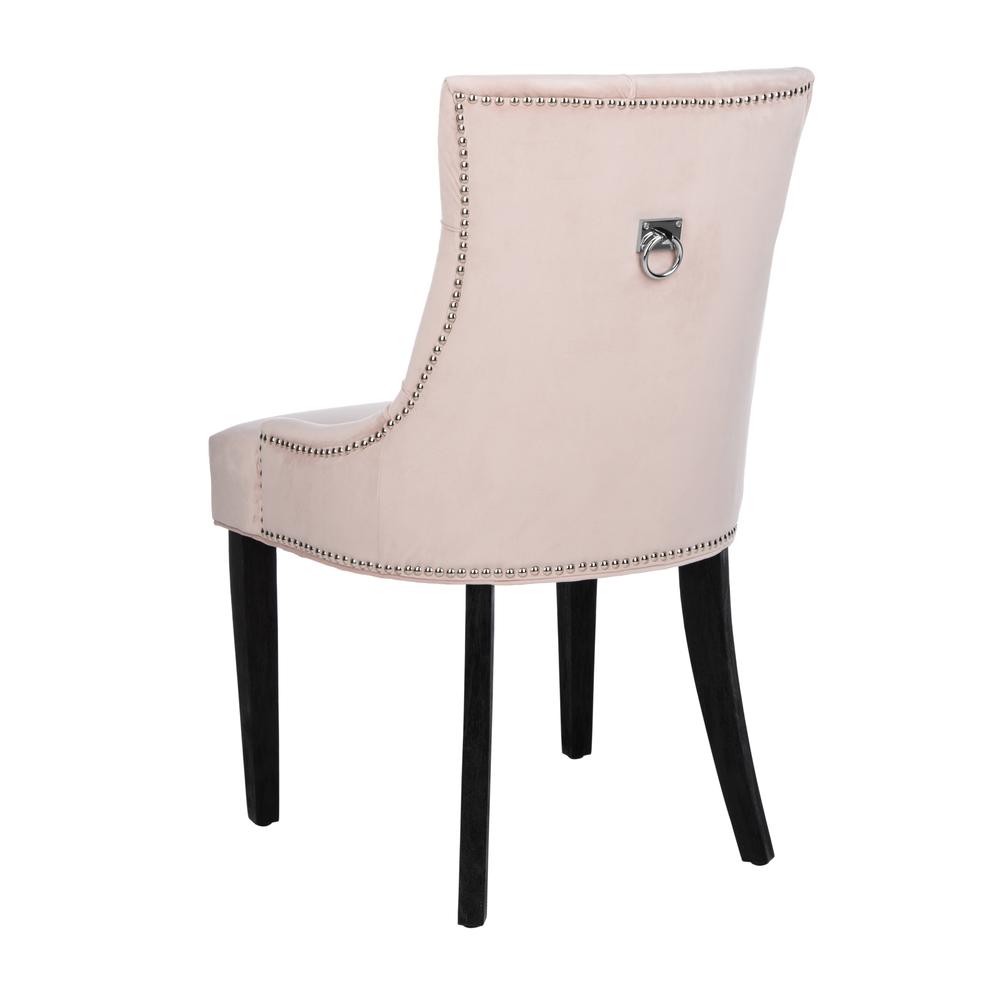 Harlow 19''H  Tufted Ring Chair (Set Of 2) - Silver Nail Heads , Blush Pink/Espresso. Picture 3