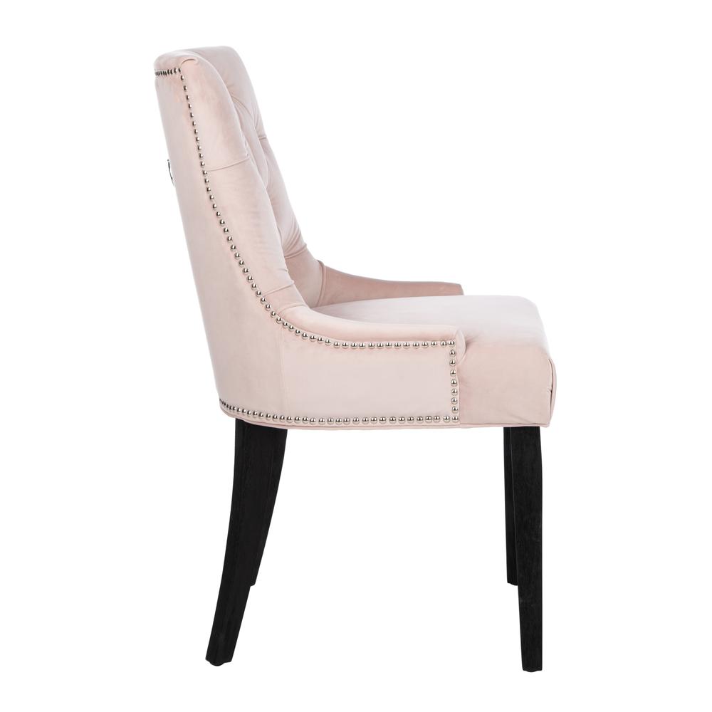 Harlow 19''H  Tufted Ring Chair (Set Of 2) - Silver Nail Heads , Blush Pink/Espresso. Picture 12