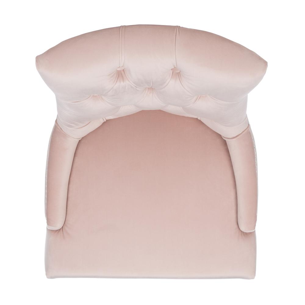 Harlow 19''H  Tufted Ring Chair (Set Of 2) - Silver Nail Heads , Blush Pink/Espresso. Picture 14