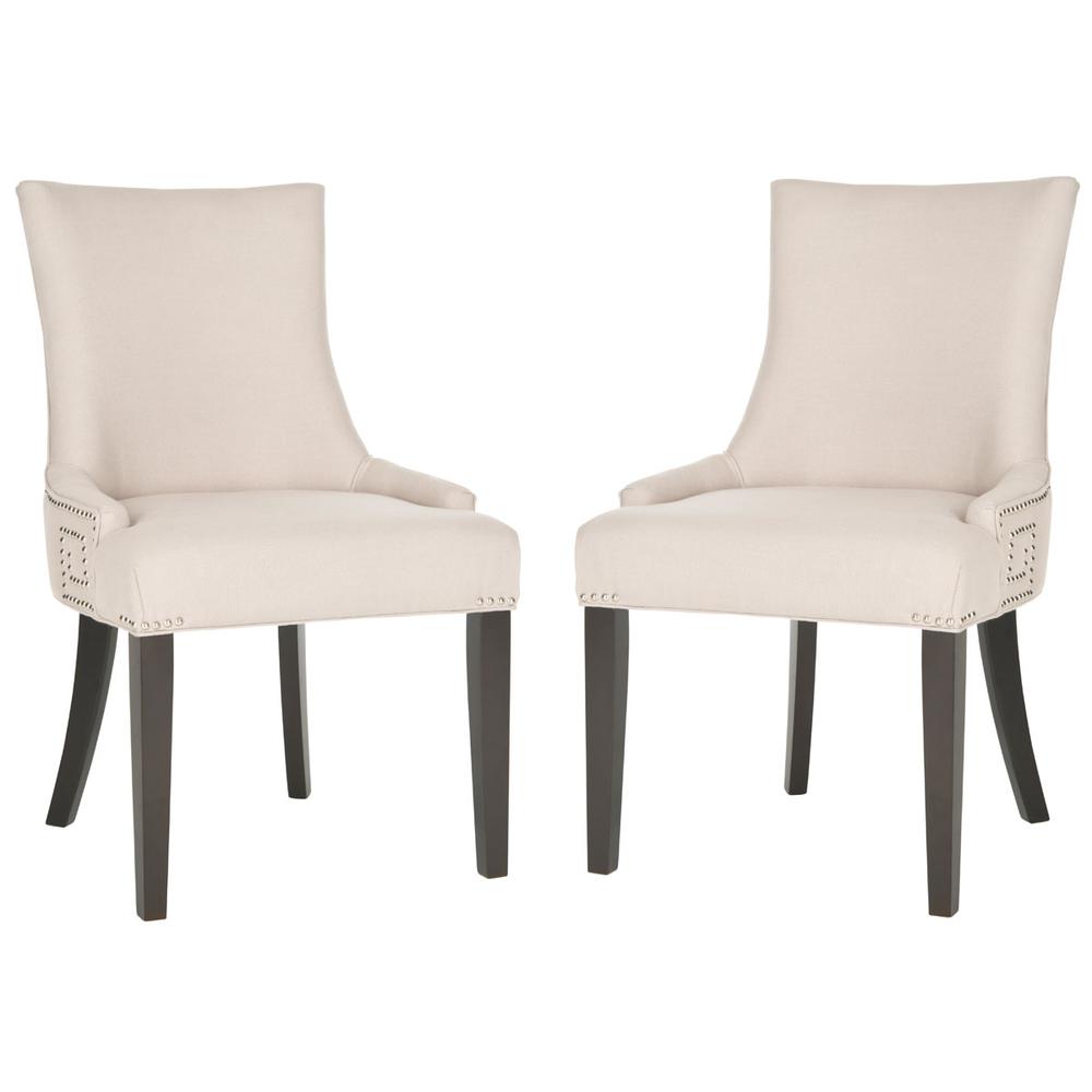 GRETCHEN 20''H  SIDE CHAIR (SET OF 2) - SILVER NAIL HEADS. Picture 1