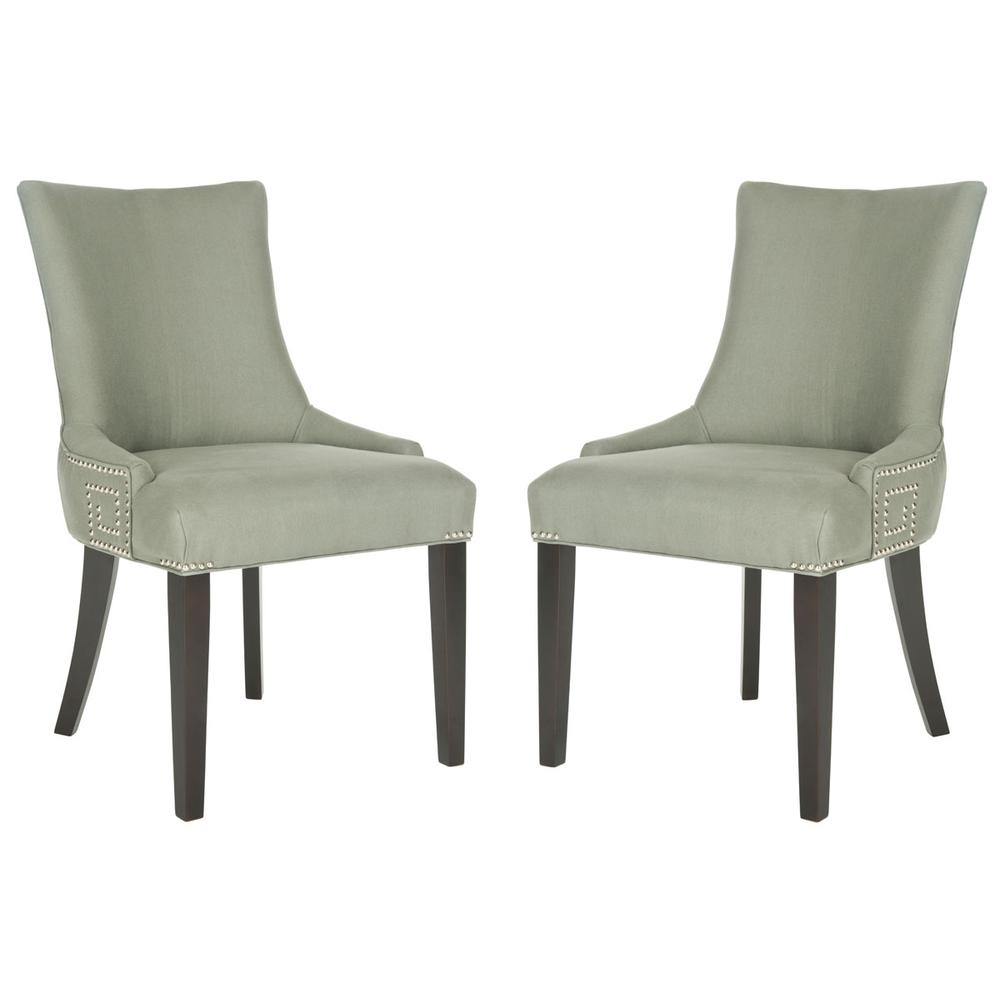 GRETCHEN 20''H SIDE CHAIR (SET OF 2) - SILVER NAIL HEADS, MCR4718C-SET2. Picture 1