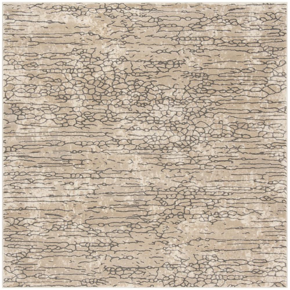 MEADOW 100, BEIGE, 6'-7" X 6'-7" Square, Area Rug, MDW170B-7SQ. Picture 1