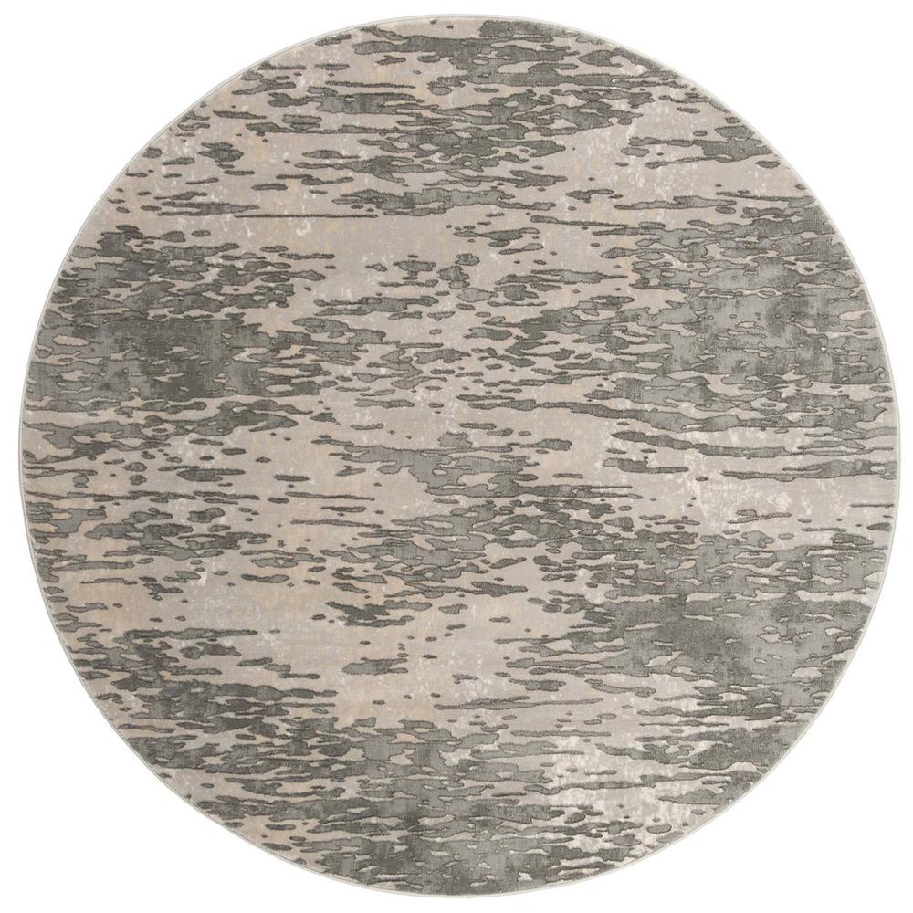 MEADOW 100, GREY, 6'-7" X 6'-7" Round, Area Rug, MDW176F-7R. Picture 1