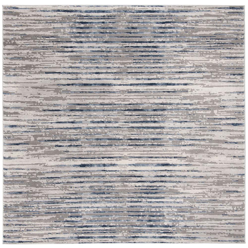 MEADOW 100, GREY / LIGHT GREY, 6'-7" X 6'-7" Square, Area Rug. Picture 1