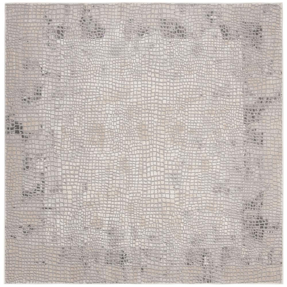 MEADOW 100, TAUPE / GREY, 6'-7" X 6'-7" Square, Area Rug. Picture 1