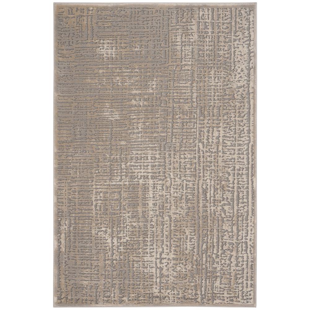 MEADOW, IVORY / GREY, 3'-3" X 5', Area Rug, MDW317A-3. Picture 1