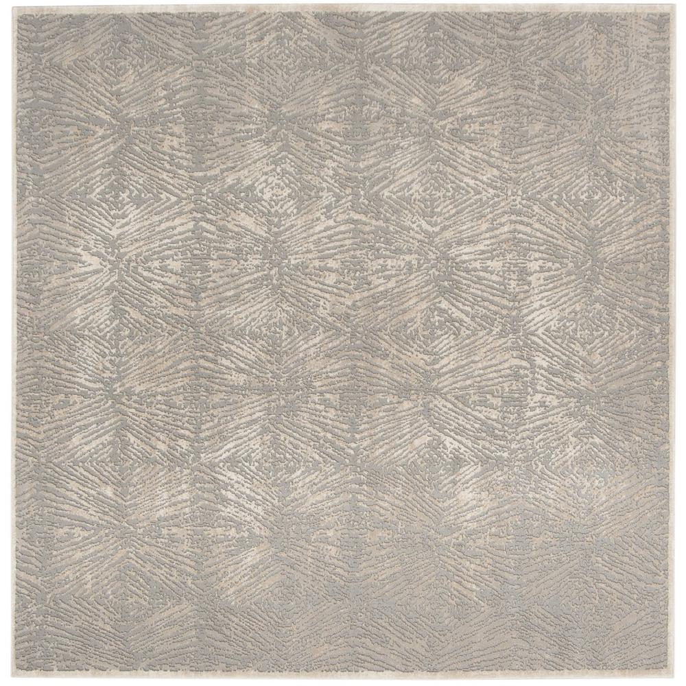MEADOW, IVORY / GREY, 6'-7" X 6'-7" Square, Area Rug, MDW319A-7SQ. Picture 1