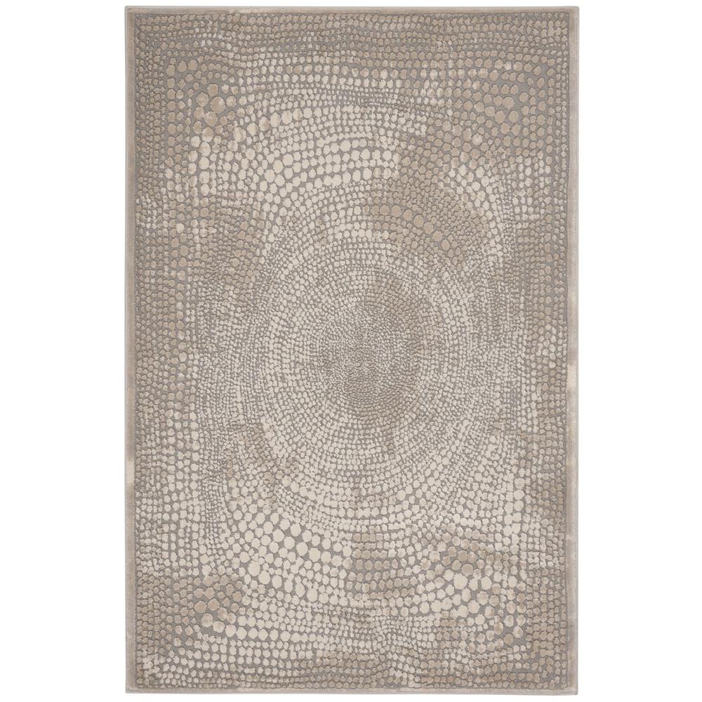 MEADOW, IVORY / GREY, 3'-3" X 5', Area Rug, MDW333A-3. Picture 1