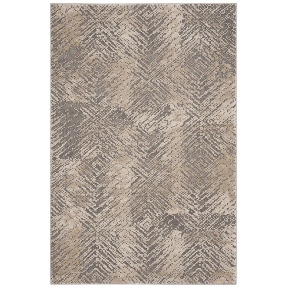 MEADOW, IVORY / GREY, 3'-3" X 5', Area Rug, MDW338A-3. Picture 1