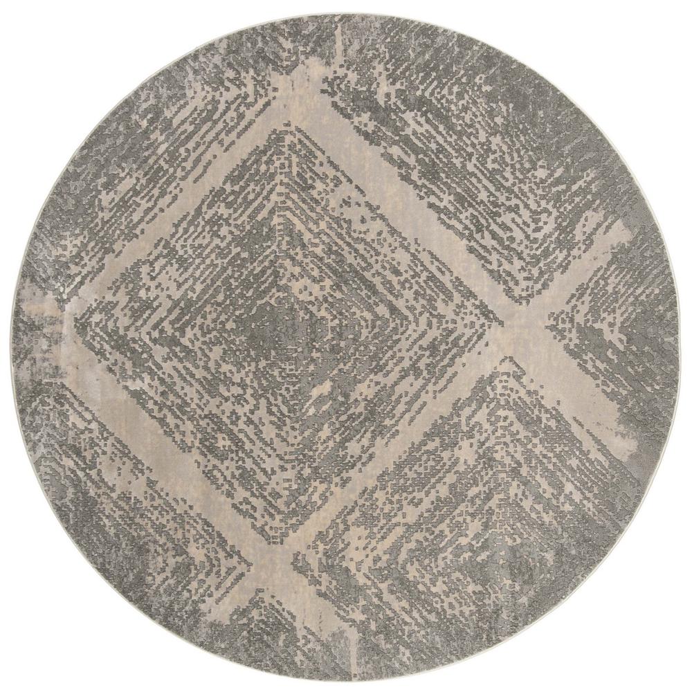 MEADOW, TAUPE, 6'-7" X 6'-7" Round, Area Rug, MDW344E-7R. Picture 1
