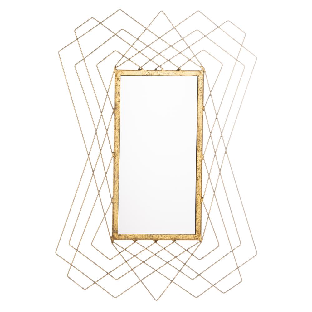 Hazelton Mirror, Gold Foil. Picture 1