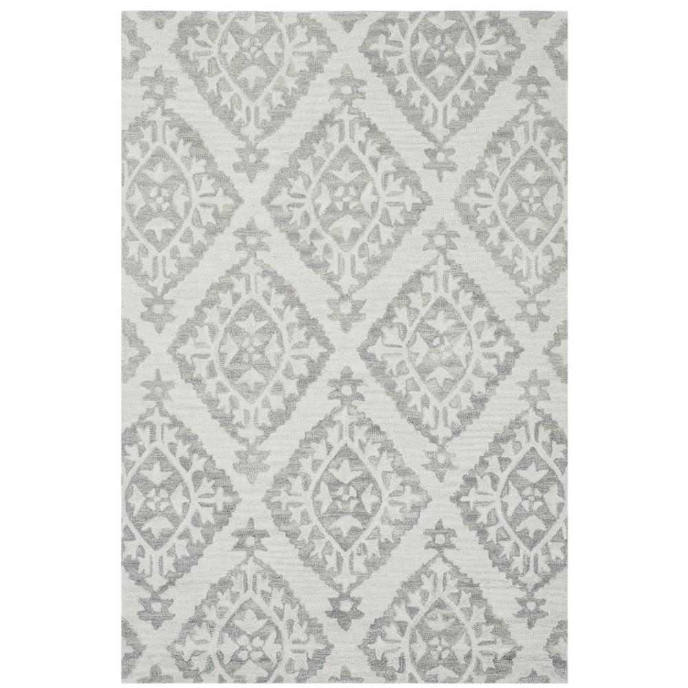 MICRO-LOOP, LIGHT GREY, 4' X 6', Area Rug. Picture 1