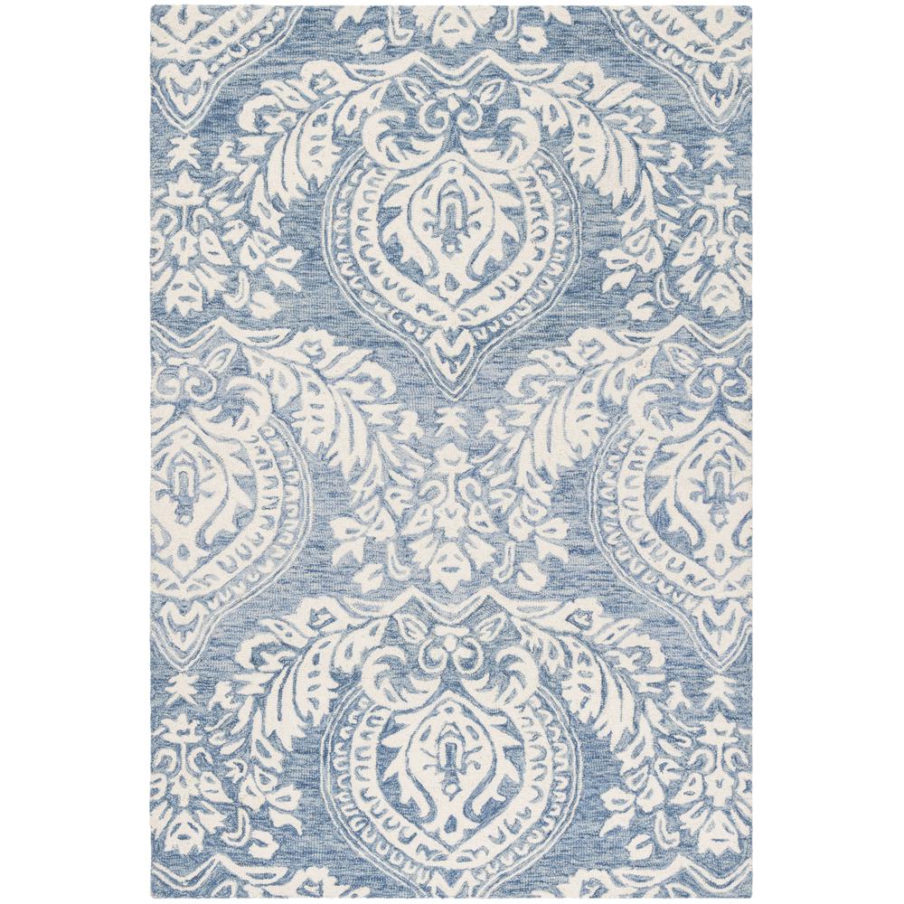 MICRO-LOOP, BLUE / IVORY, 4' X 6', Area Rug, MLP512M-4. Picture 1
