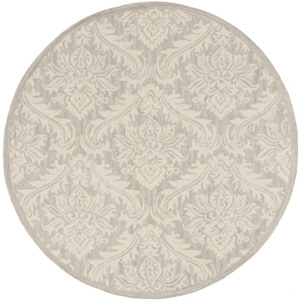 MICRO-LOOP, SILVER, 5' X 5' Round, Area Rug. The main picture.