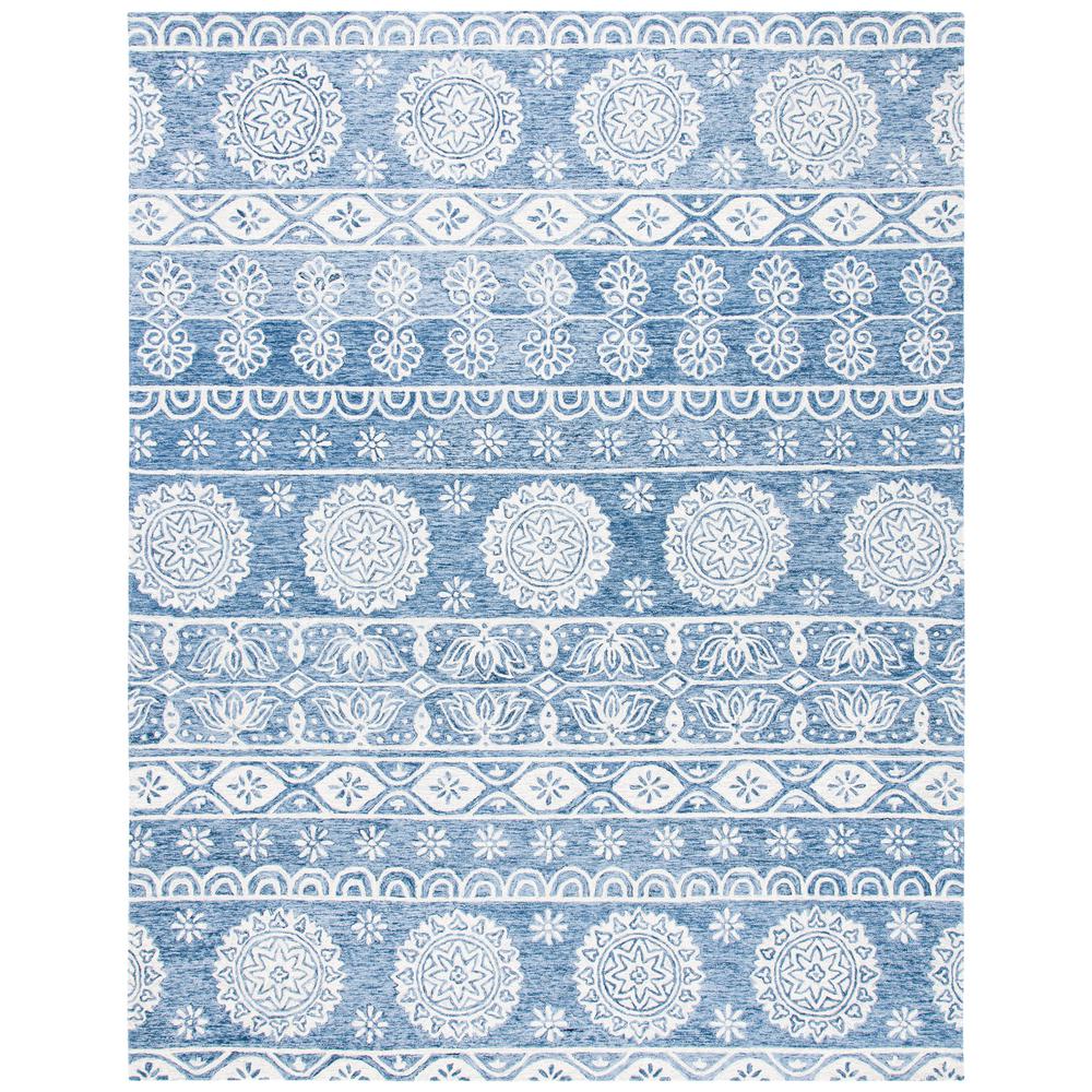 MICRO-LOOP, BLUE / IVORY, 8' X 10', Area Rug, MLP607M-8. Picture 1