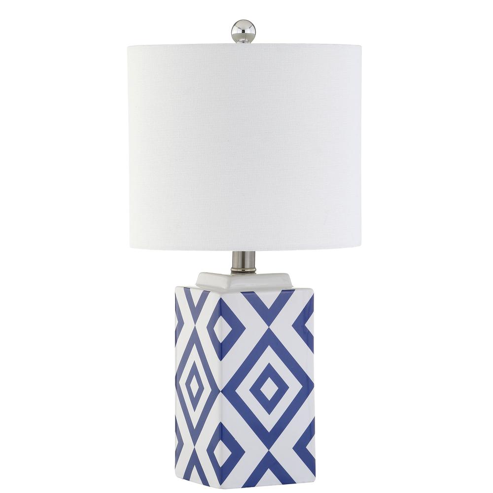 Lugo Table Lamp, White/Blue. Picture 2