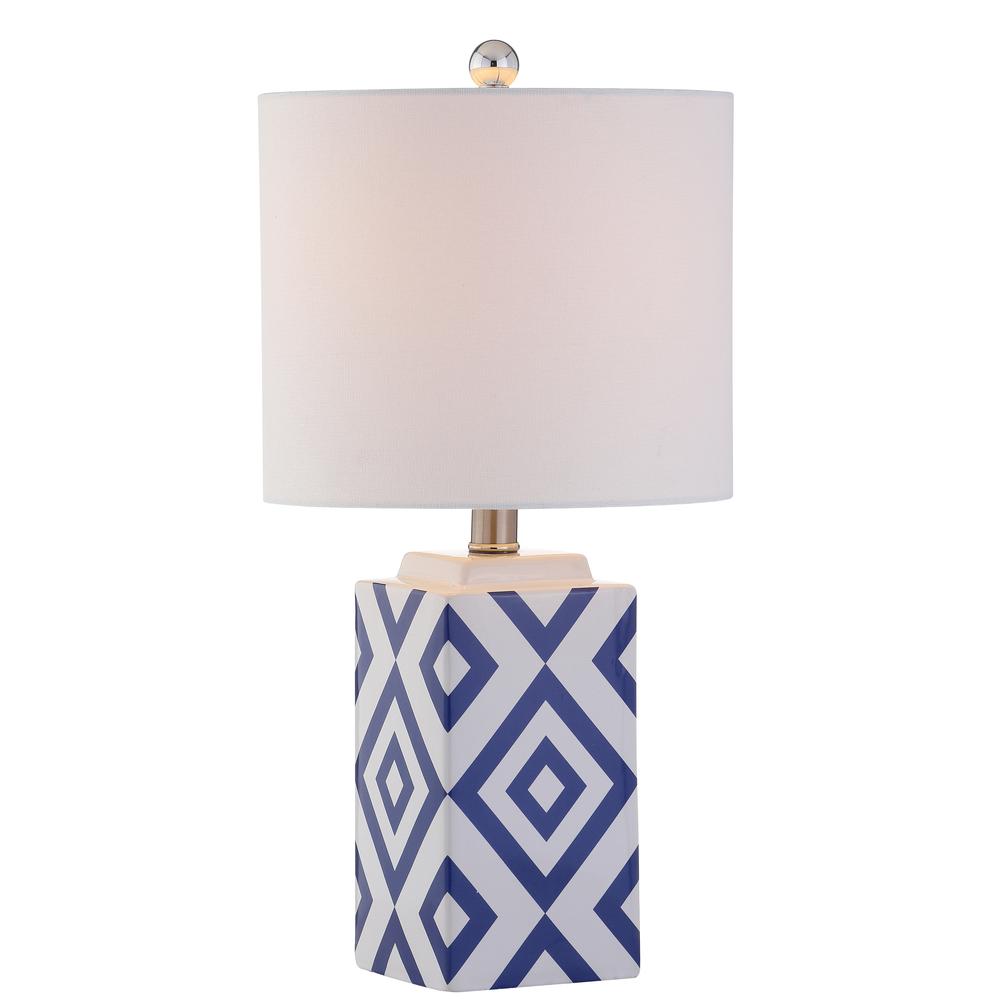 Lugo Table Lamp, White/Blue. Picture 4