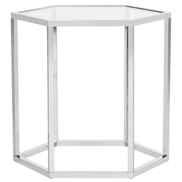 TEAGAN GLASS END TABLE. Picture 1
