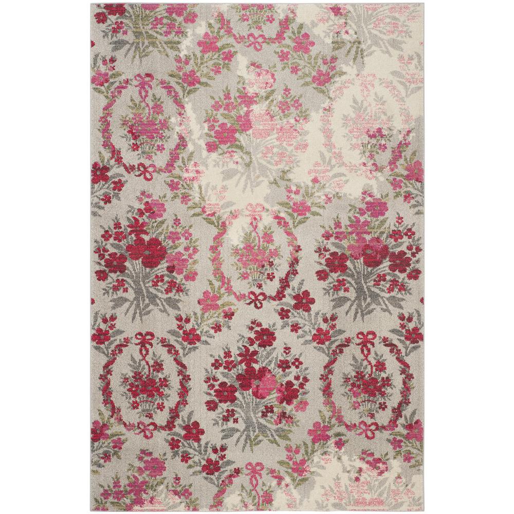 MONACO, IVORY / PINK, 6'-7" X 9'-2", Area Rug, MNC205R-6. Picture 1