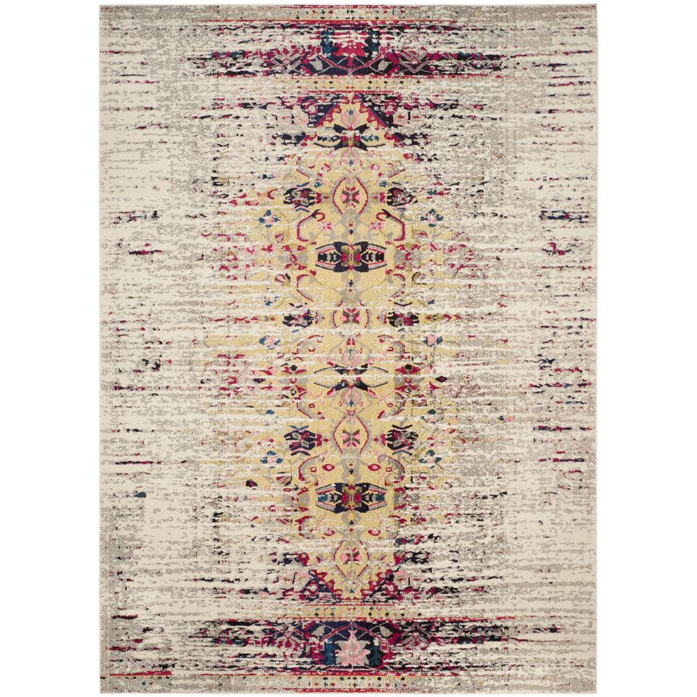 MONACO, IVORY / PINK, 8' X 11', Area Rug, MNC209R-8. Picture 1
