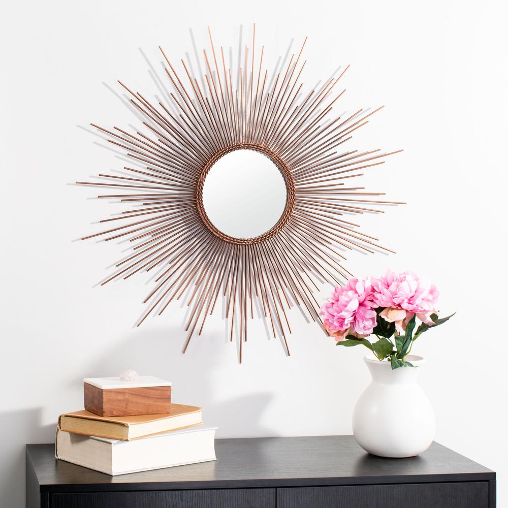 Genevieve Sunburst Mirror, Copper. Picture 4
