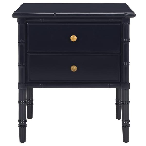 MINA MODERN COASTAL 2 DRAWER 25" H BAMBOO NIGHTSTAND, NST3501A. The main picture.